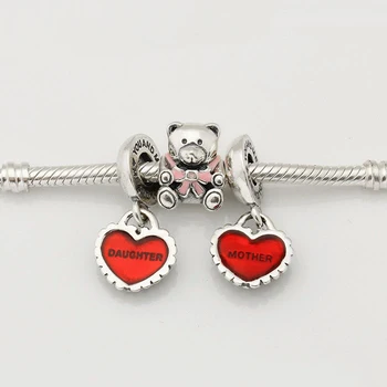 Fit European Silver Charms Bracelet 925 Sterling Silver Charm Sets Pink Bear & Heart Bead For Women & Men Jewelry
Fit European Silver Charms Bracelet 925 Sterling Silver Charm Sets Pink Bear & Heart Bead For Women & Men Jewelry