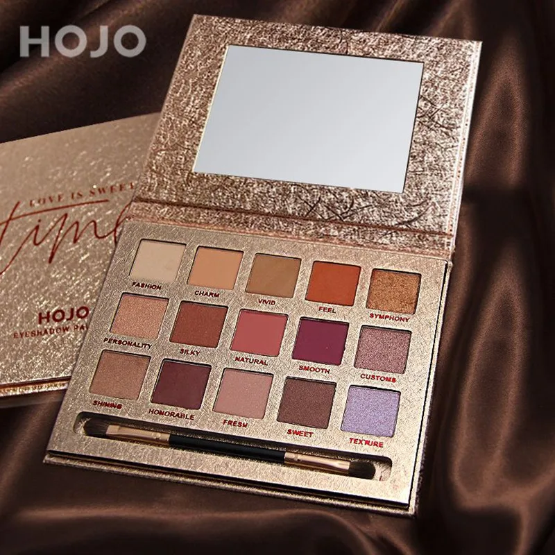 HOJO Brand 15 Colors Eyeshadow Palette Matte Diamond Glitter Foiled Eye Shadow Earth Color EyesMakeup Set Palettle With Brush
HOJO Brand 15 Colors Eyeshadow Palette Matte Diamond Glitter Foiled Eye Shadow Earth Color EyesMakeup Set Palettle With Brush