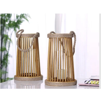 European Indoor And Outdoor Decor Natural Willow Wicker Hanging Wooden Candle Lantern With Hemp Rope Handle And Glass Cup Inside
European Indoor And Outdoor Decor Natural Willow Wicker Hanging Wooden Candle Lantern With Hemp Rope Handle And Glass Cup Inside