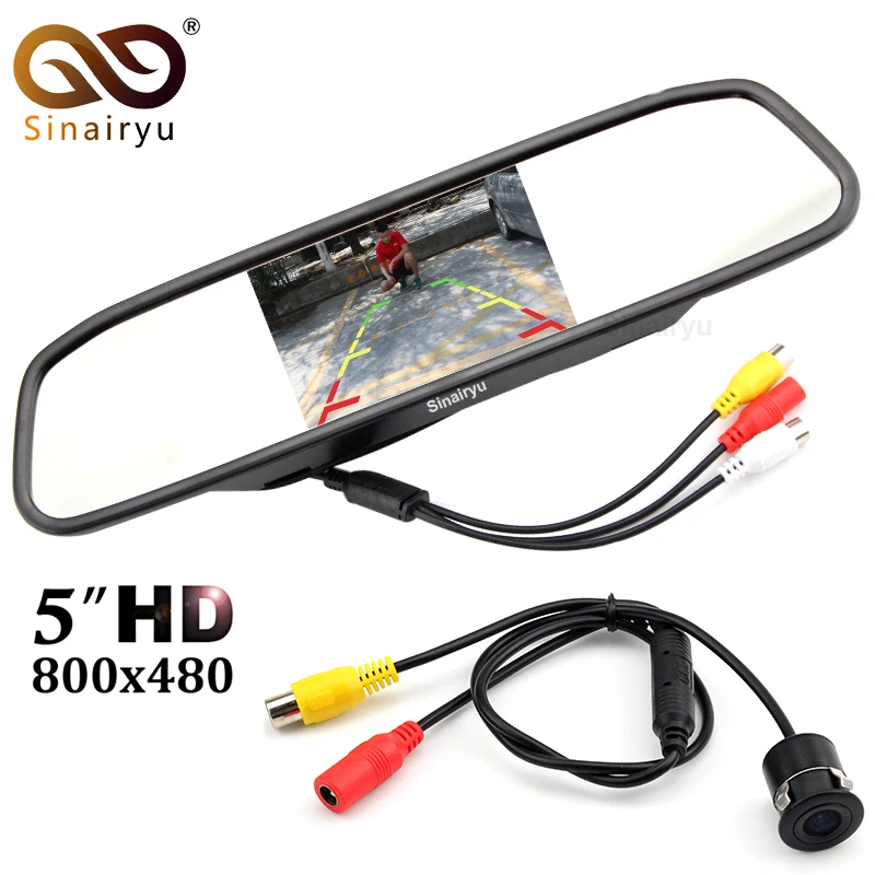 Sinairyu Universal Car rear view camera Car parking Backup Camera With HD 5 inch Mirror Monitor Parking Sensor System
Sinairyu Universal Car rear view camera Car parking Backup Camera With HD 5 inch Mirror Monitor Parking Sensor System