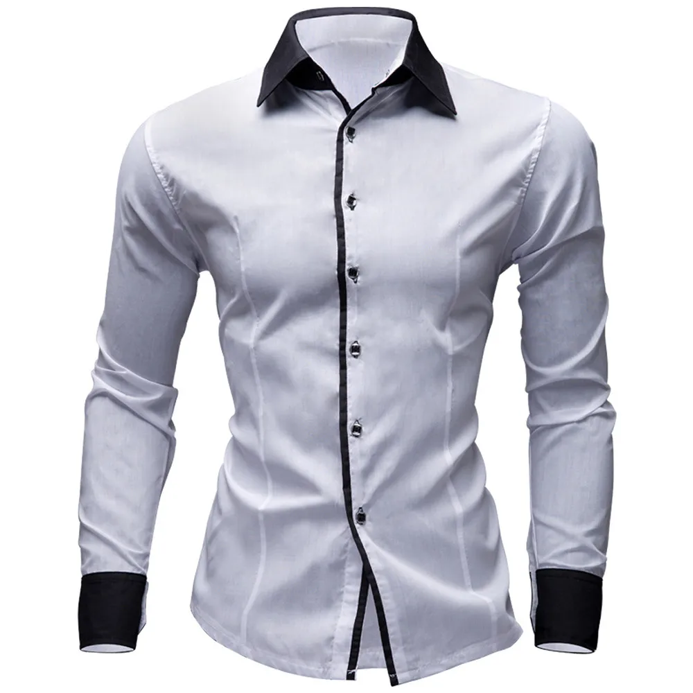 Autumn and winter fashion men's business solid color British gentleman Slim high-grade cotton long-sleeved shirt / men's wild
Autumn and winter fashion men's business solid color British gentleman Slim high-grade cotton long-sleeved shirt / men's wild