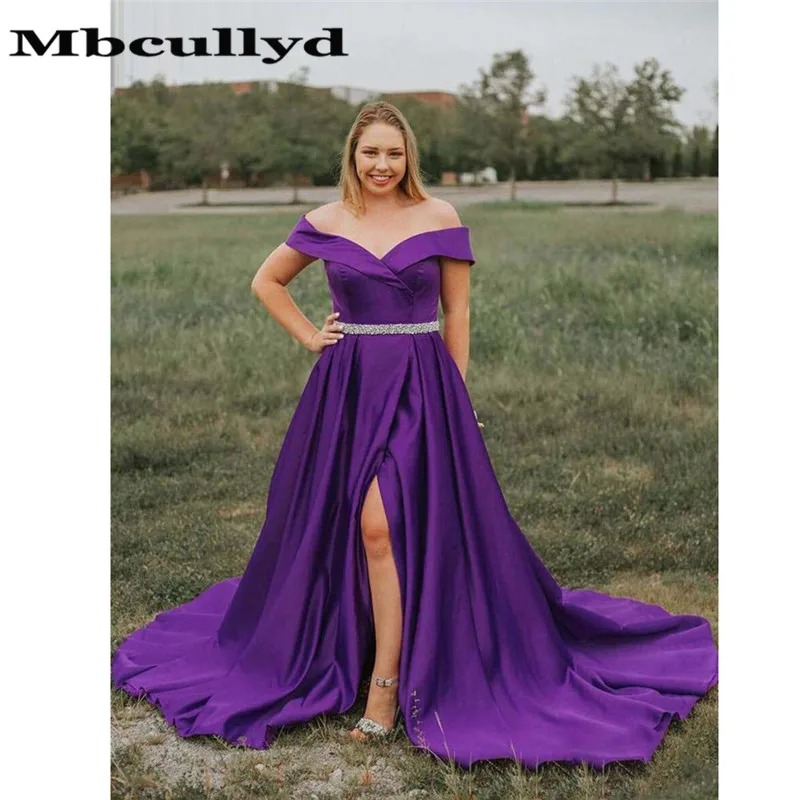 Mbcullyd Sexy Off Shoulder Long Prom Party Dresses 2019 with Beaded Pockets robe de soiree Formal A Line Slit Evening Gala Dress
Mbcullyd Sexy Off Shoulder Long Prom Party Dresses 2019 with Beaded Pockets robe de soiree Formal A Line Slit Evening Gala Dress
