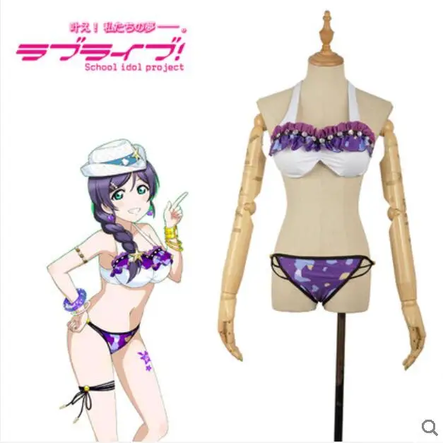 Halloween Party Anime LoveLive Cos Tojo Nozomi Female Woman Summer Lolita Beach Swimwear Cosplay Costume
Halloween Party Anime LoveLive Cos Tojo Nozomi Female Woman Summer Lolita Beach Swimwear Cosplay Costume