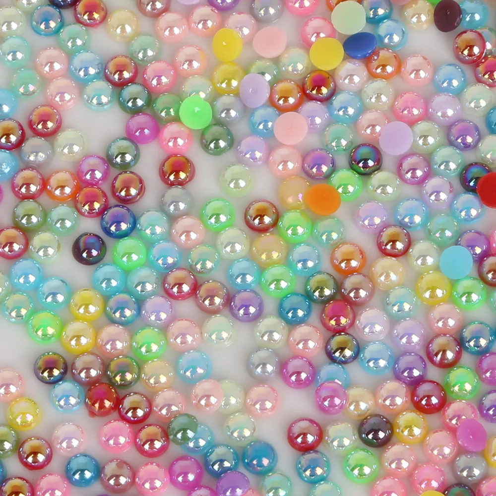 High Quality 50-1000Pcs Multi Sizes AB Colors Imitation Pearls Craft Half Round Flatback Beads DIY Decoration For Sewing Clothes
High Quality 50-1000Pcs Multi Sizes AB Colors Imitation Pearls Craft Half Round Flatback Beads DIY Decoration For Sewing Clothes