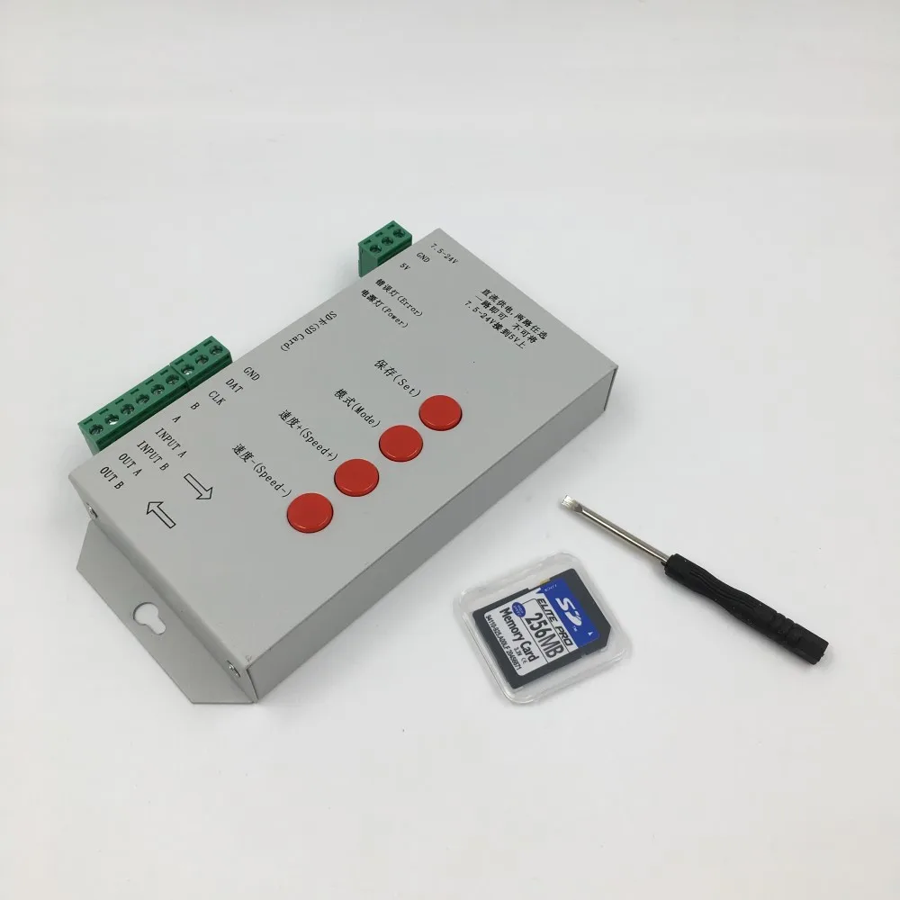 10pcs T-1000S SD Card WS2801 WS2811 WS2812B LPD6803 LED 2048 Pixels Controller DC5~24V T-1000S RGB Controller
10pcs T-1000S SD Card WS2801 WS2811 WS2812B LPD6803 LED 2048 Pixels Controller DC5~24V T-1000S RGB Controller