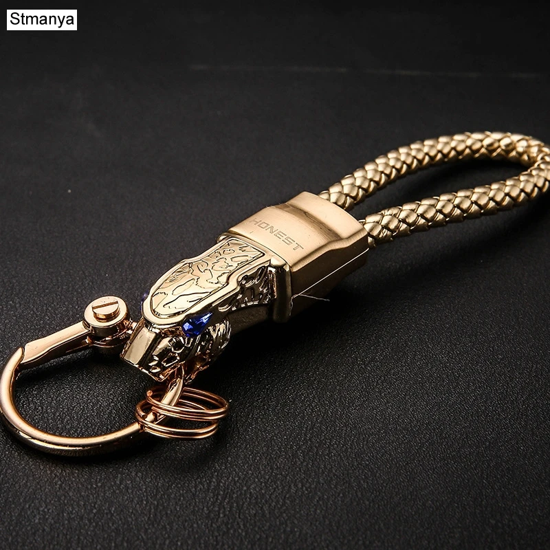 Men Top Gift Key Chain Women New Knitting leather rope High quality Metal Car Key Ring Best business Gift jewelry
Men Top Gift Key Chain Women New Knitting leather rope High quality Metal Car Key Ring Best business Gift jewelry