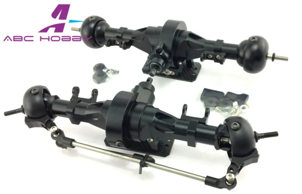1/10 Crawler Metal Complete Billet Machined T3 Front and Rear Axle for SCX-10 Dingo 1set | Игрушки и хобби