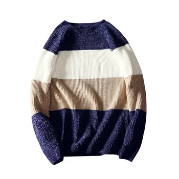 M-3XL Sweater Men 2018 Arrival Casual Pullover Men Winter Round Neck Patchwork Quality Knitted Brand Male Warm Sweaters 0.6KG
M-3XL Sweater Men 2018 Arrival Casual Pullover Men Winter Round Neck Patchwork Quality Knitted Brand Male Warm Sweaters 0.6KG