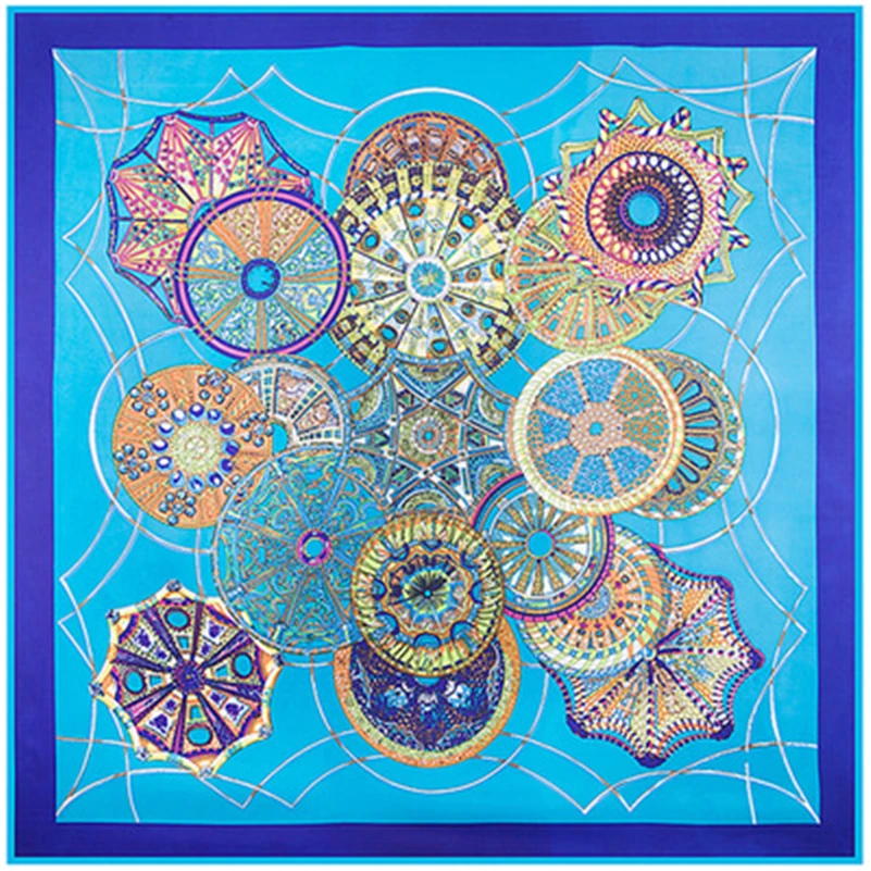 New Large Cotton Blend Square Women Scarf Soft Femme Bufandas 130*130cm Circle Print Wraps
New Large Cotton Blend Square Women Scarf Soft Femme Bufandas 130*130cm Circle Print Wraps