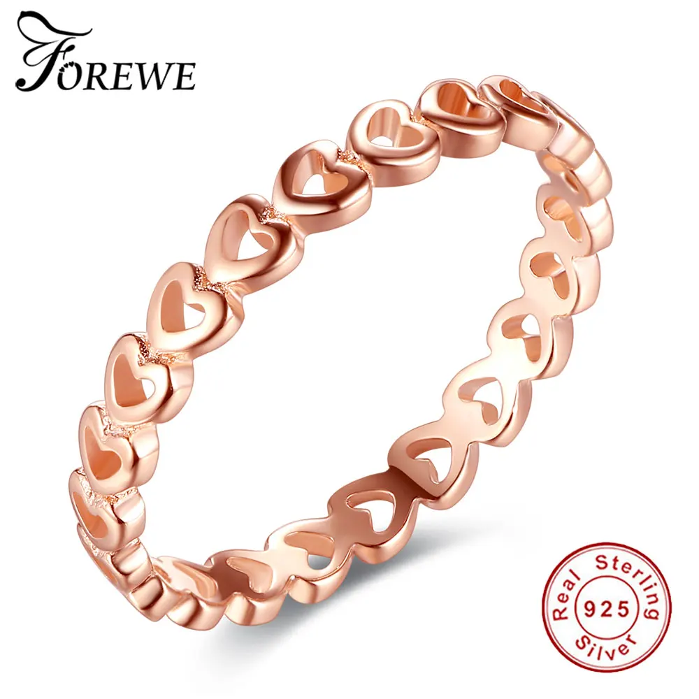 FOREWE Female Endless Love Heart Rings for Women Sterling Silver 925 Ring Rose Gold Engagement Wedding Jewelry New 2018
FOREWE Female Endless Love Heart Rings for Women Sterling Silver 925 Ring Rose Gold Engagement Wedding Jewelry New 2018