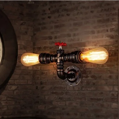 Nordic Loft Style Industrial Water Pipe Lamp Vintage Wall Light For Home Antique Bedside Edison Wall Sconce Indoor Lighting
Nordic Loft Style Industrial Water Pipe Lamp Vintage Wall Light For Home Antique Bedside Edison Wall Sconce Indoor Lighting