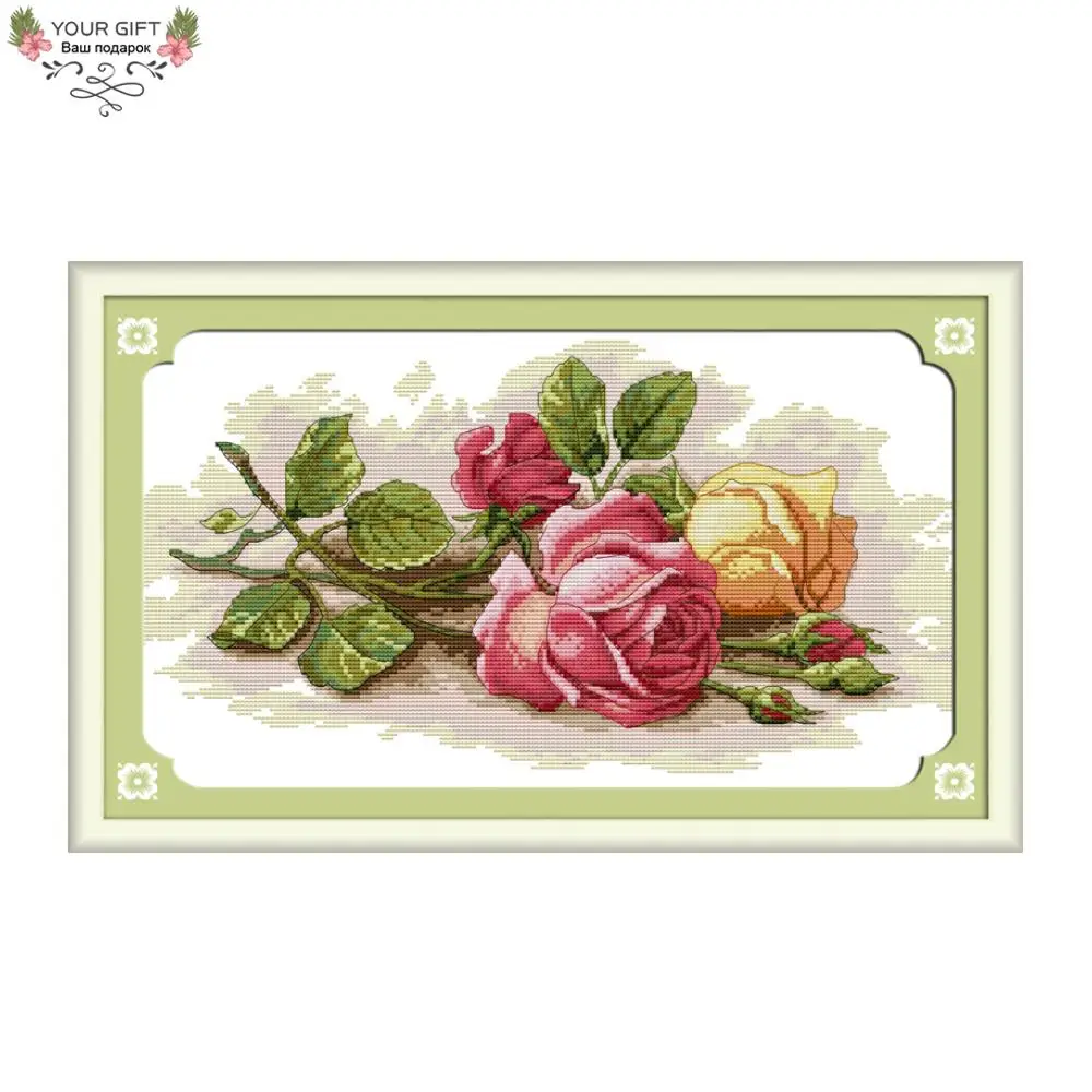 Joy Sunday H091 14CT 11CT Counted and Stamped Home Decoration Colorful Rose Cross Stitch kits
Joy Sunday H091 14CT 11CT Counted and Stamped Home Decoration Colorful Rose Cross Stitch kits