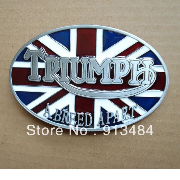 Triumph belt buckle with pewter finish JF-B016 suitable for 4cm wideth belt with continous stock
Triumph belt buckle with pewter finish JF-B016 suitable for 4cm wideth belt with continous stock