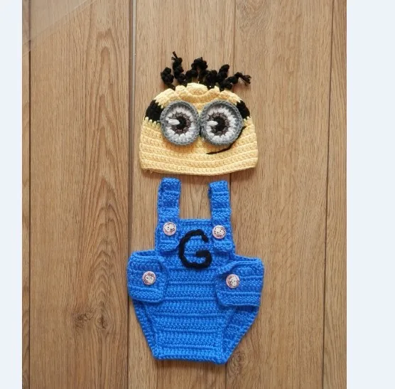 free shipping, baby hat, newborn Minion hat and shorts baby sets newborn crochet photo props size:0-1m,3-4m
free shipping, baby hat, newborn Minion hat and shorts baby sets newborn crochet photo props size:0-1m,3-4m