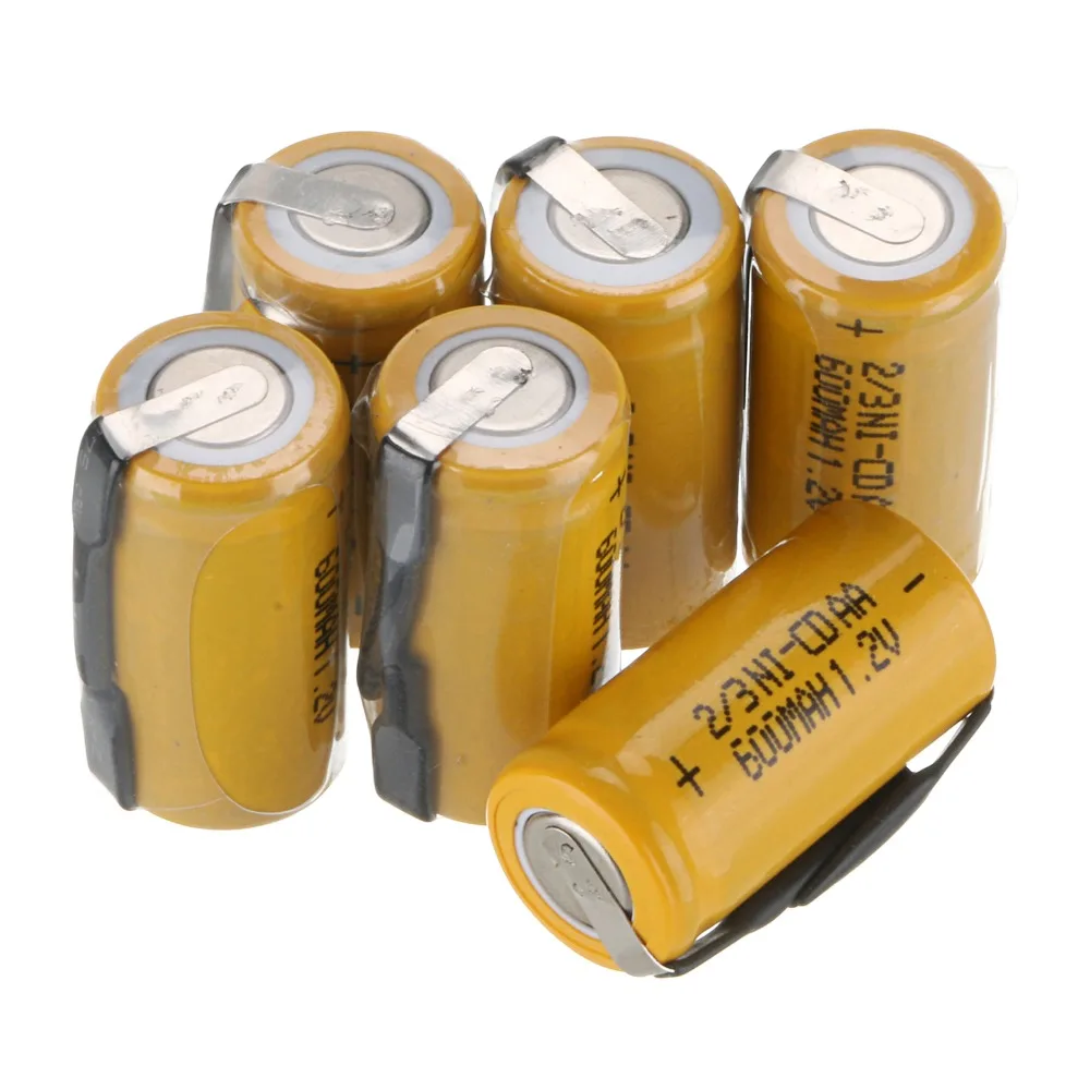 New arrival for ! 6 pcs 2/3AA Ni-Cd 1.2V 2/3AA rechargeable battery NiCd Batteries - Yellow 600 mah
New arrival for ! 6 pcs 2/3AA Ni-Cd 1.2V 2/3AA rechargeable battery NiCd Batteries - Yellow 600 mah