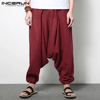 Men Harem Pants Cotton Streetwear Joggers Solid Pants 2020 Drop-crotch Trousers Men Loose Pantalones Hombre S-5XL INCERUN
Men Harem Pants Cotton Streetwear Joggers Solid Pants 2020 Drop-crotch Trousers Men Loose Pantalones Hombre S-5XL INCERUN