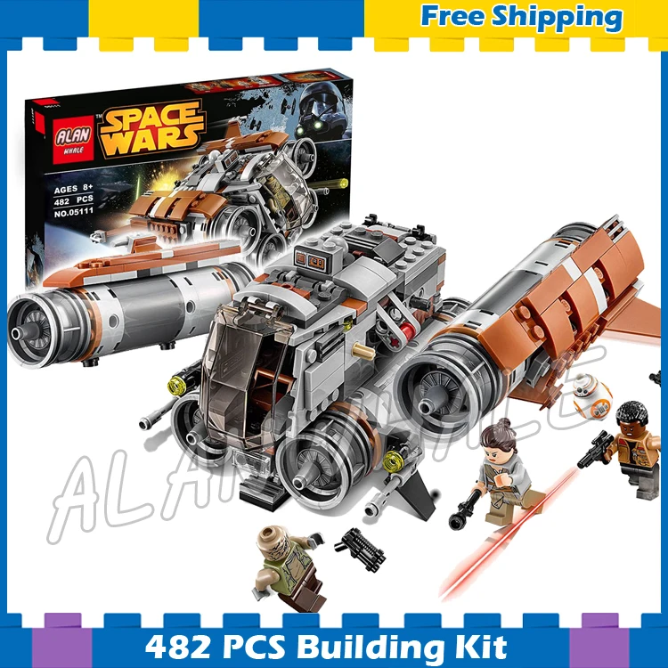 482pcs New Space Wars Jakku Quad Jumper 05111 Model Building Blocks Teenagers Gifts Sets Kits Kids Rey Finn Compatible With Lego
482pcs New Space Wars Jakku Quad Jumper 05111 Model Building Blocks Teenagers Gifts Sets Kits Kids Rey Finn Compatible With Lego