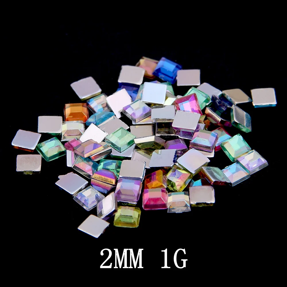 Acrylic Rhinestones FlatBack Square 2mm 1g About 300pcs For Crafts Scrapbooking DIY Clothes Nail Art Decoration
Acrylic Rhinestones FlatBack Square 2mm 1g About 300pcs For Crafts Scrapbooking DIY Clothes Nail Art Decoration