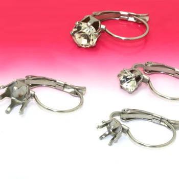 10pcs 5mm 6mm 8mm Pure Stainless Steel French Hook Earring Six Claw Diamond Setting Blank Base, DIY Findings No Fade
10pcs 5mm 6mm 8mm Pure Stainless Steel French Hook Earring Six Claw Diamond Setting Blank Base, DIY Findings No Fade