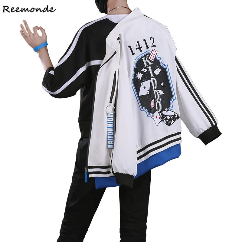 Anime Detective Conan Kaitou Kiddo Cosplay Costume Case Closed Kiddo Kid the Phantom Thief Coat Shirt Pants Full Set Wig Men Boy
Anime Detective Conan Kaitou Kiddo Cosplay Costume Case Closed Kiddo Kid the Phantom Thief Coat Shirt Pants Full Set Wig Men Boy
