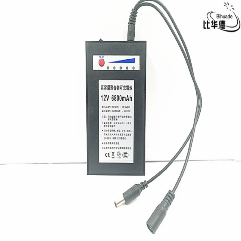 1pcs 12V 6800mah lithium battery Rechargeable DC battery polymer batteria For monitor motor LED light outdoor spare Battery
1pcs 12V 6800mah lithium battery Rechargeable DC battery polymer batteria For monitor motor LED light outdoor spare Battery