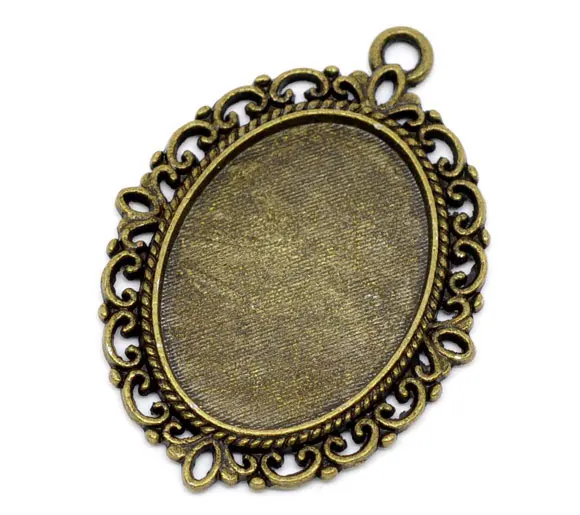 DoreenBeads Zinc metal alloy Charm Pendants Oval Antique Bronze Cabochon Settings(Fits 25mm x 18mm)3.9cm x 29mm ,3 PCs 2015 new
DoreenBeads Zinc metal alloy Charm Pendants Oval Antique Bronze Cabochon Settings(Fits 25mm x 18mm)3.9cm x 29mm ,3 PCs 2015 new