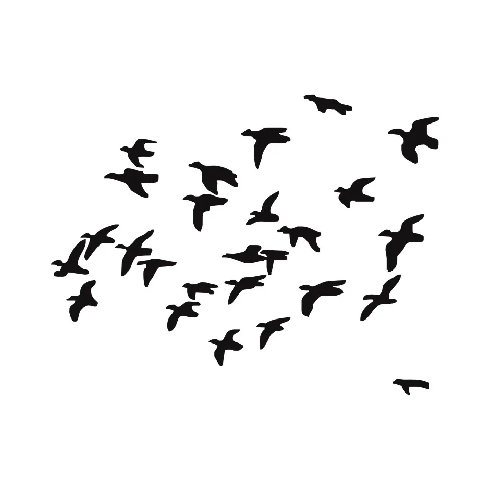Anycuros Flying Ducks Landing Hunting Car Sticker Motorcycle Decals 14 (5)