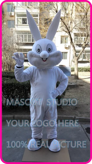 

mascot cute easter white rabbit bunny Mascot costume custom fancy costume anime cosplay kits mascotte cartoon theme fancy dress