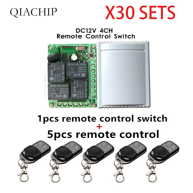 433Mhz Universal Wireless 30pcs Remote Control Switch DC12V 4CH relay Receiver Module and 150pcs 4 channel RF Remote 433 Mhz
433Mhz Universal Wireless 30pcs Remote Control Switch DC12V 4CH relay Receiver Module and 150pcs 4 channel RF Remote 433 Mhz