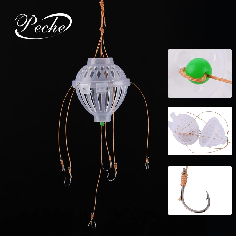 Peche Fishing Explosion Hooks Fishhooks Box Spherical Lines for Fly Fishing Place Soft Baits Lures Pesca with 6 Single Fishhooks
Peche Fishing Explosion Hooks Fishhooks Box Spherical Lines for Fly Fishing Place Soft Baits Lures Pesca with 6 Single Fishhooks