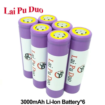 Rechargeable Battery 3.7V 3000mAh Li-Ion 18650 Battery Cells UR18650ZTA For Power Bank For Sanyo Batteria 6 Pieces Included
Rechargeable Battery 3.7V 3000mAh Li-Ion 18650 Battery Cells UR18650ZTA For Power Bank For Sanyo Batteria 6 Pieces Included