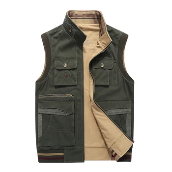 Vest for Men Multi-pockets fishing hunting photography Military Jacket Brand Vest Reversible Waistcoat Plus Size 5XL
Vest for Men Multi-pockets fishing hunting photography Military Jacket Brand Vest Reversible Waistcoat Plus Size 5XL