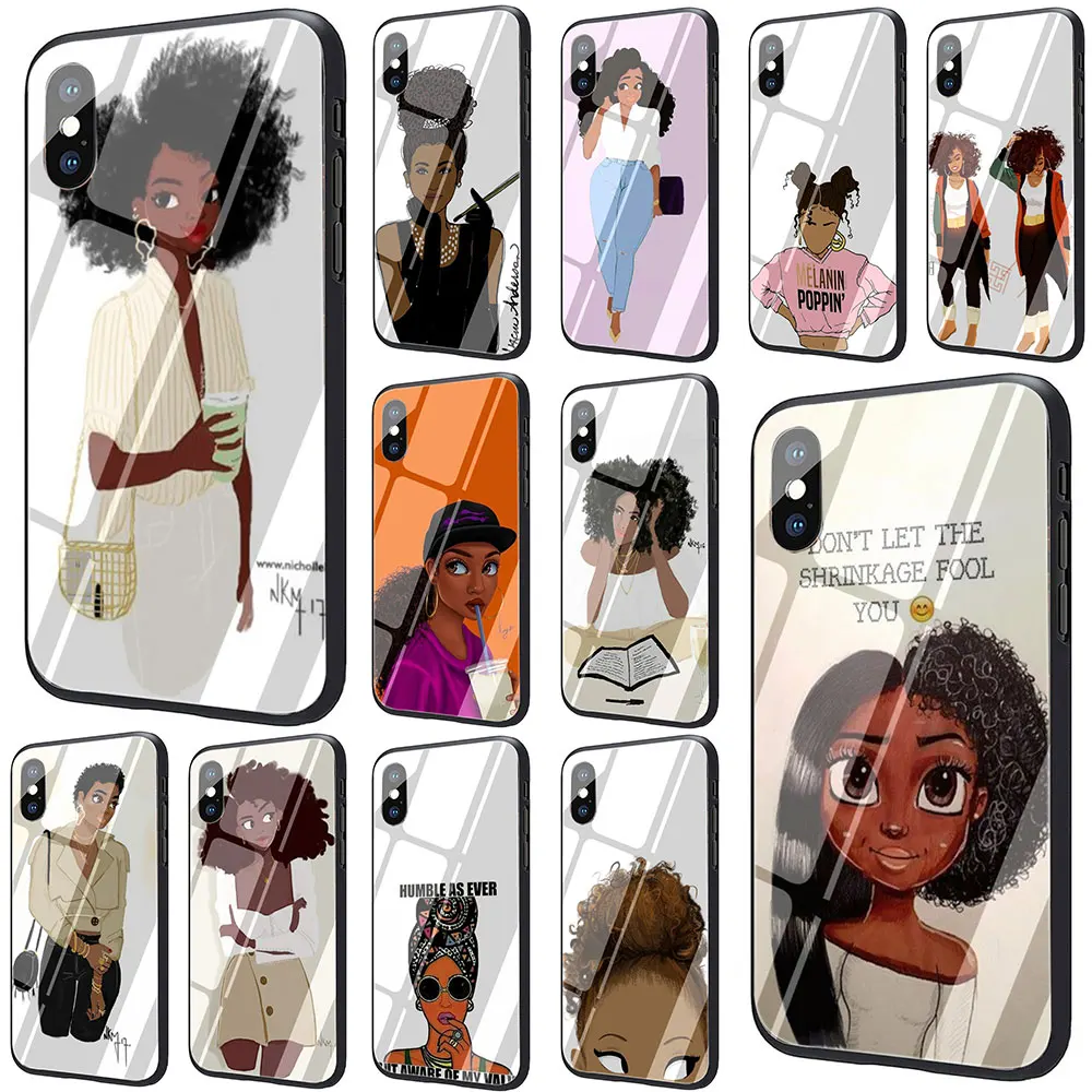 Black Girl Magic Melanin Poppin Coque Shell Tempered Glass Phone Cover Case for iPhone 11 Pro 6 6S Plus 7 8 Plus X XS XR XS Max
Black Girl Magic Melanin Poppin Coque Shell Tempered Glass Phone Cover Case for iPhone 11 Pro 6 6S Plus 7 8 Plus X XS XR XS Max