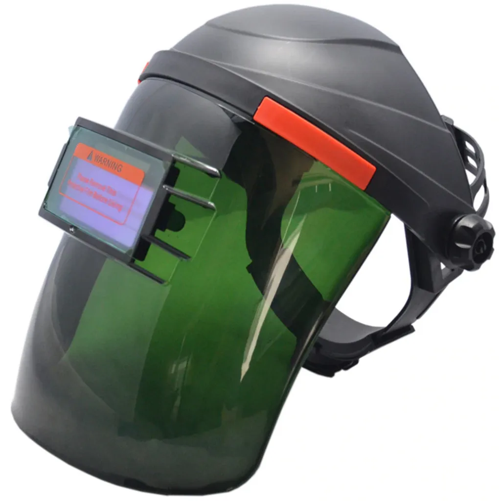 Clothing - Black Solar Powered Auto-Darkening Welding Helmet Grinding TIG Welder Mask ROR Fully automatic dimming flip welding cap