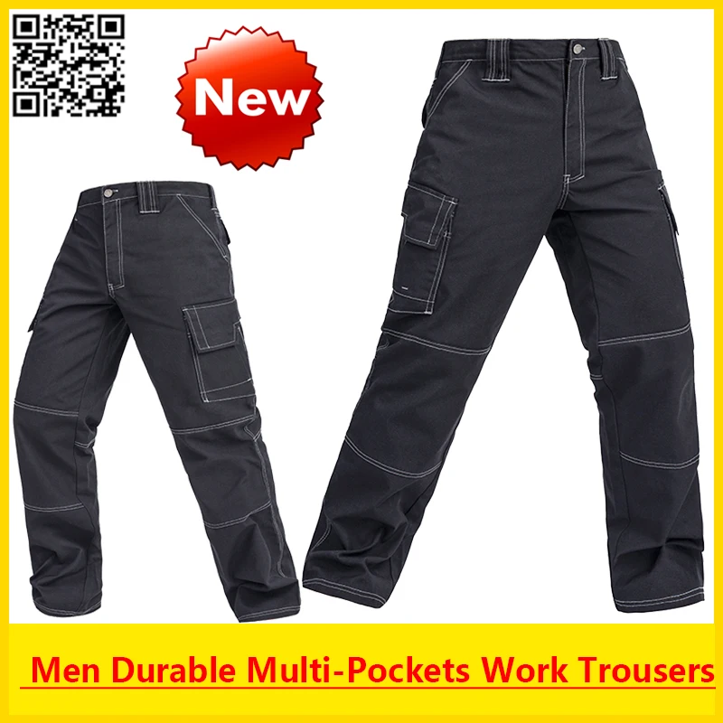 Bauskydd High quality Men's multi-pockets durable black work trousers work pant free shipping
Bauskydd High quality Men's multi-pockets durable black work trousers work pant free shipping