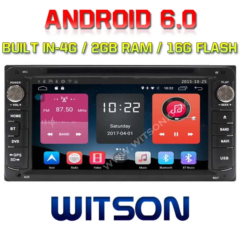 WITSON Android 6 0 2 Гб RAM автомобильный DVD для TOYOTA Land Cruiser 100 серия фортунер Прадо RunX + WIFI/4G