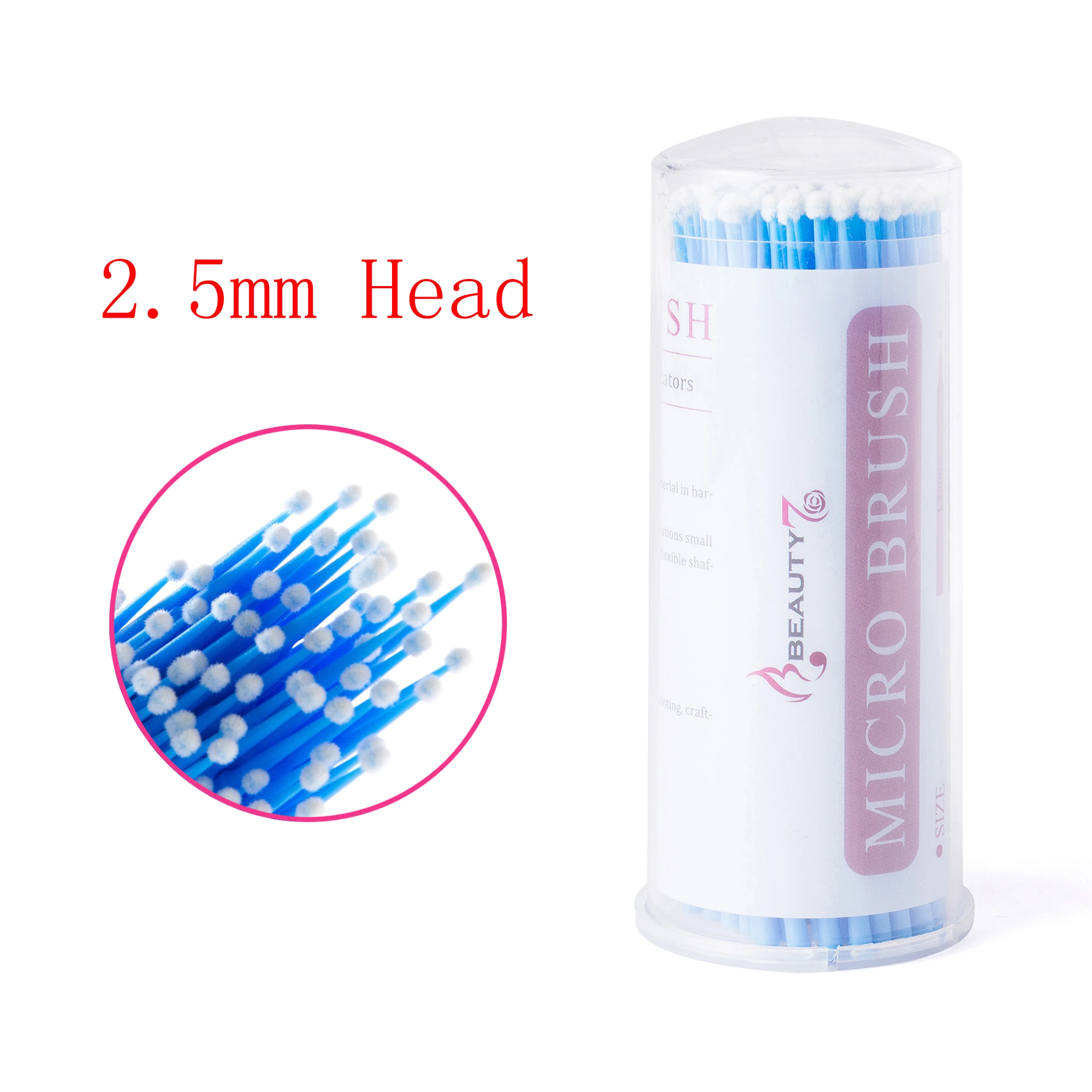 BEAUTY7 100Pcs/Pack 2.5mm Eyebrow Applicator Disposable Eyelash Swab Micro Brush Mascara Wands Individual Eyelash Removing Tools
BEAUTY7 100Pcs/Pack 2.5mm Eyebrow Applicator Disposable Eyelash Swab Micro Brush Mascara Wands Individual Eyelash Removing Tools