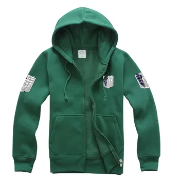 Hot Anime Attack on Titan Qigh Quality Cosplay Costume Green/Black Hoodie Scouting Legion Wei Clothing Hooded Jacket Unisex
Hot Anime Attack on Titan Qigh Quality Cosplay Costume Green/Black Hoodie Scouting Legion Wei Clothing Hooded Jacket Unisex