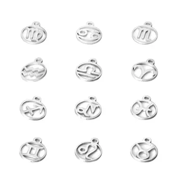 10pcs 316L Stainless Steel High Polished Silver Tone 12 Constellation Zodiac Sign Charm Pendant for DIY Necklace Jewelry Making
10pcs 316L Stainless Steel High Polished Silver Tone 12 Constellation Zodiac Sign Charm Pendant for DIY Necklace Jewelry Making
