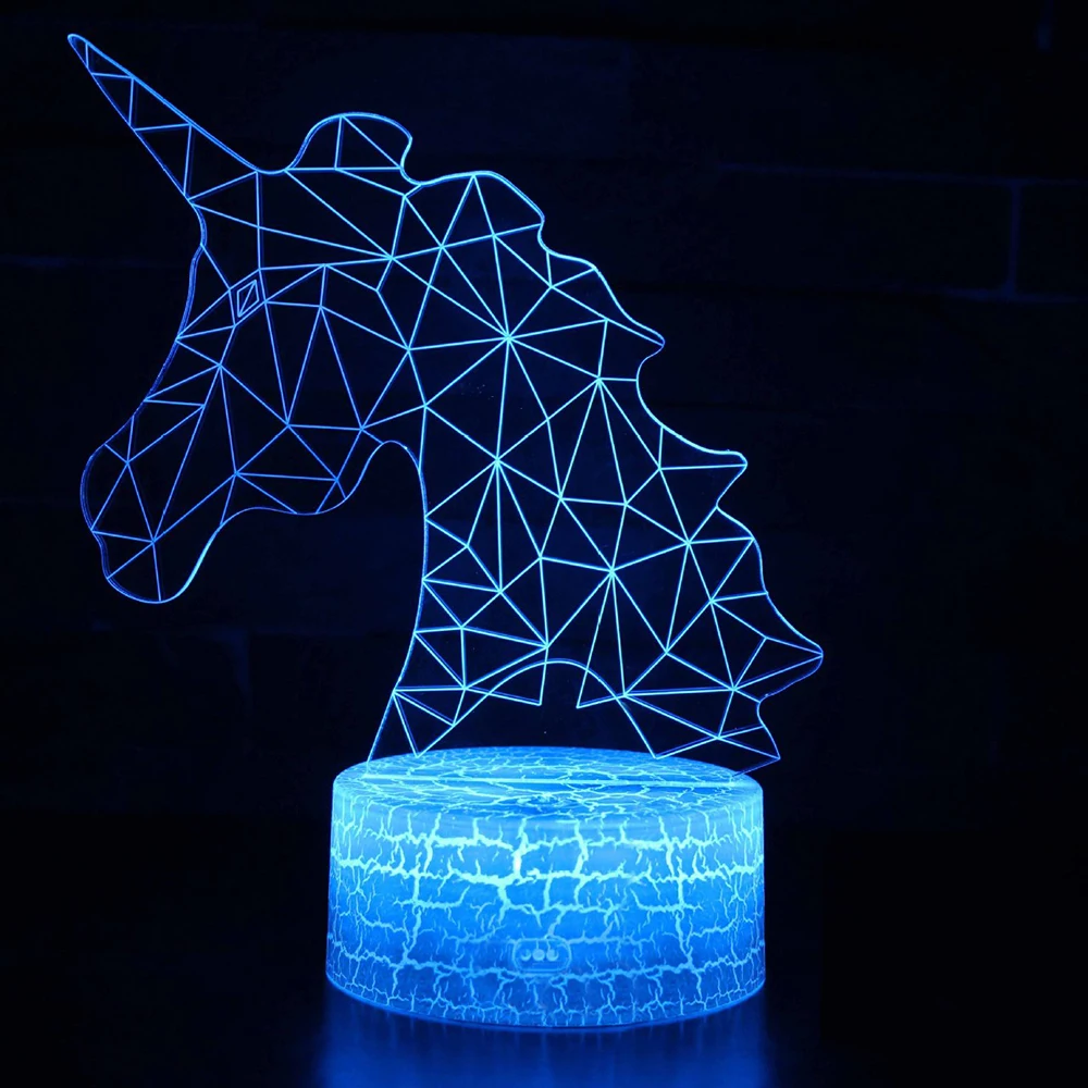 Unicorn Lamp Romantic Night light LED Table Lamp 3D LED Night Light Remote Control For Kids Christmas Gift Home Decoration D30
Unicorn Lamp Romantic Night light LED Table Lamp 3D LED Night Light Remote Control For Kids Christmas Gift Home Decoration D30
