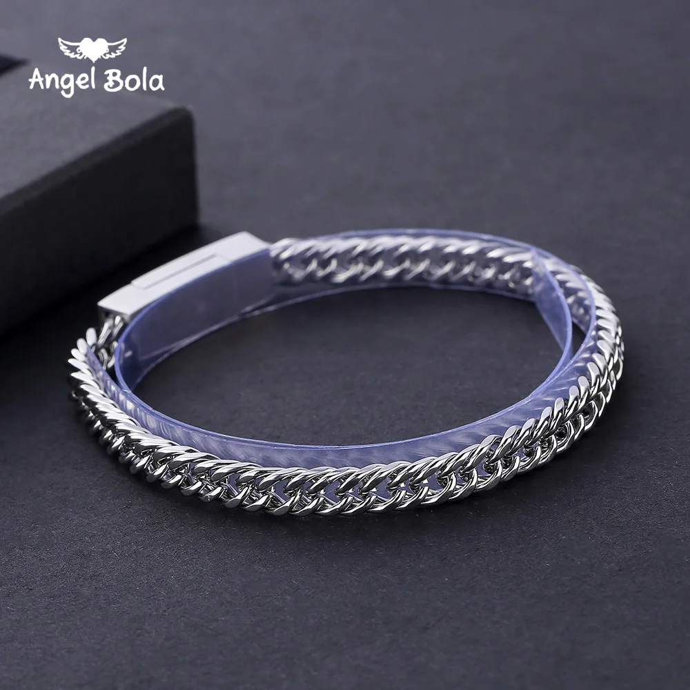 Wholesale Simple Stainless Steel Chain Bracelet for Men Buddha Braclets & Bangles Male Female Hip Hop Party Punk Rock Jewelry
Wholesale Simple Stainless Steel Chain Bracelet for Men Buddha Braclets & Bangles Male Female Hip Hop Party Punk Rock Jewelry