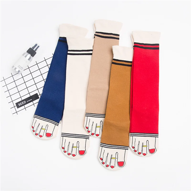 Women Socks Original Funny Women Sock Four Seasons Fit Lotus Leaf Top Red Nail Polish Toes with Ring Fashion Novel Sock
Women Socks Original Funny Women Sock Four Seasons Fit Lotus Leaf Top Red Nail Polish Toes with Ring Fashion Novel Sock