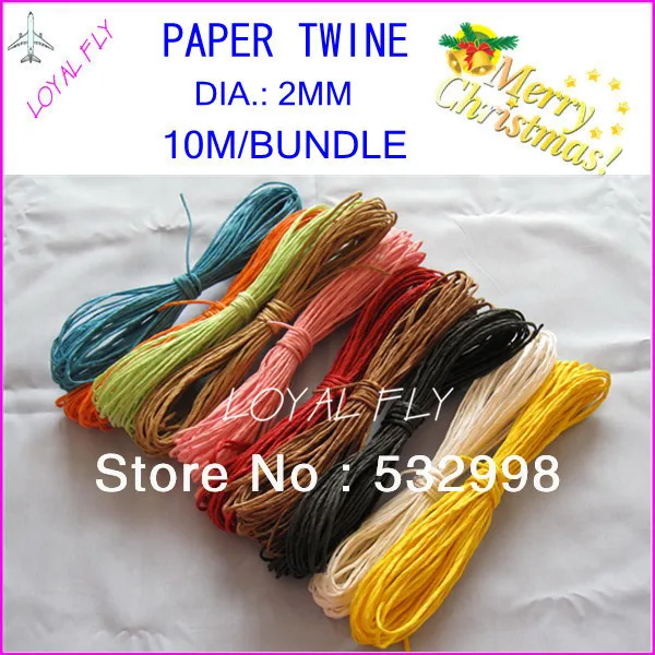 Free shipping DIY paper twine(10m/bundle) 20pcs/lot, gift packing paper rope 10 color wholesales
Free shipping DIY paper twine(10m/bundle) 20pcs/lot, gift packing paper rope 10 color wholesales