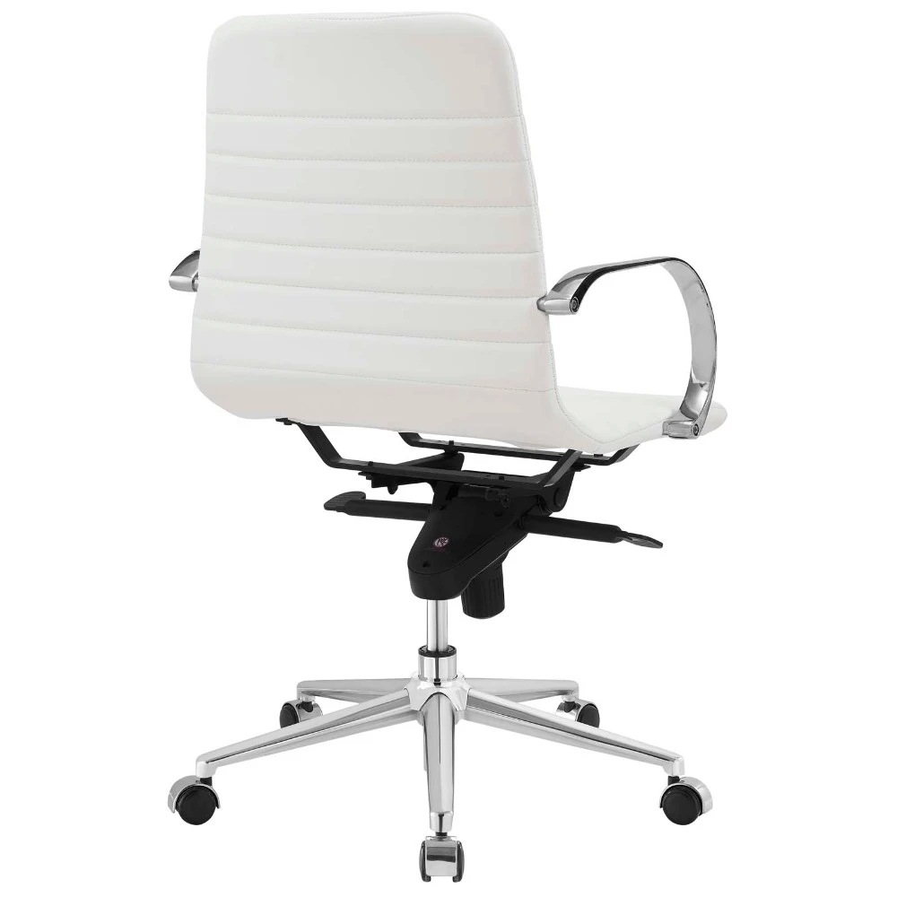 Groove Ribbed Back Office Chair, EEI-2859-WHI (2)
