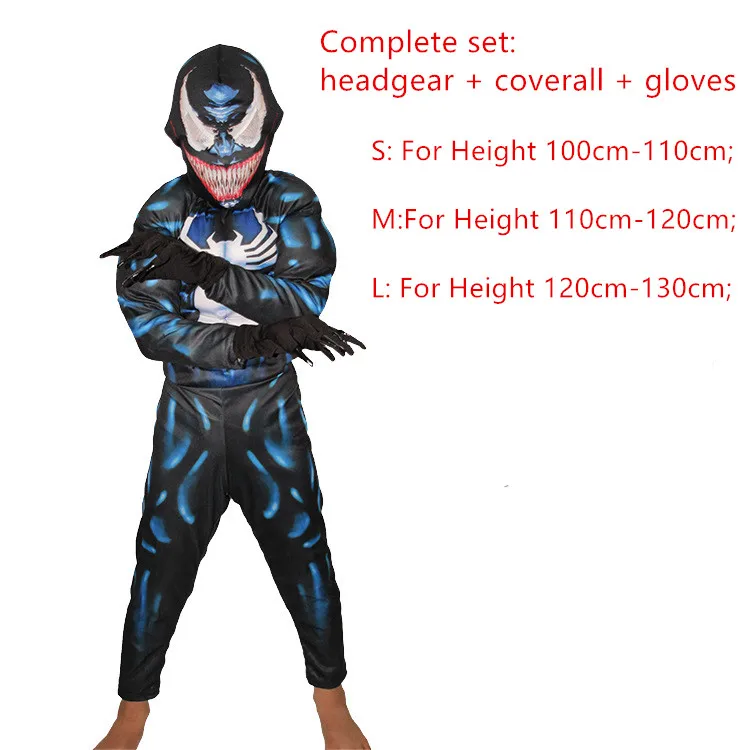 Halloween Kids Boy Christmas Venom Spiderman Children's Cosplay Siamese Tights Muscles Party Party Performance Ball Costumes
Halloween Kids Boy Christmas Venom Spiderman Children's Cosplay Siamese Tights Muscles Party Party Performance Ball Costumes