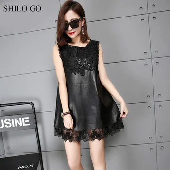 SHILO GO Leather Dress Summer Fashion sheepskin genuine leather Dress O Neck flower Embroidery sleeveless sexy lace dress
SHILO GO Leather Dress Summer Fashion sheepskin genuine leather Dress O Neck flower Embroidery sleeveless sexy lace dress