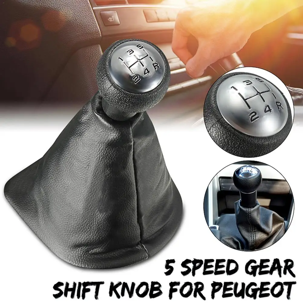 5 Speed Gear Shift Stick Knob Leather Gaitor Gaiter Knob Cover Dirt-proof Anti-dust Supplies For PEUGEOT 207 307 406
5 Speed Gear Shift Stick Knob Leather Gaitor Gaiter Knob Cover Dirt-proof Anti-dust Supplies For PEUGEOT 207 307 406