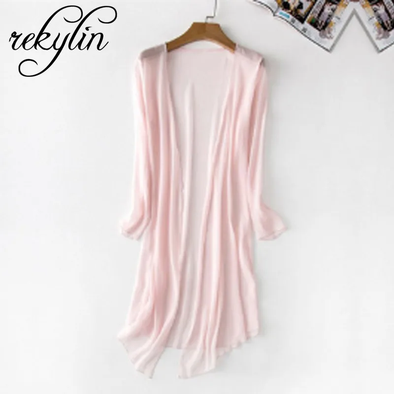 2019 Summer Autumn Women Long Cardigan Casual Loose Thin Silk Knitted Cardigans Female Sweater Coat Jacket Plus Size
2019 Summer Autumn Women Long Cardigan Casual Loose Thin Silk Knitted Cardigans Female Sweater Coat Jacket Plus Size