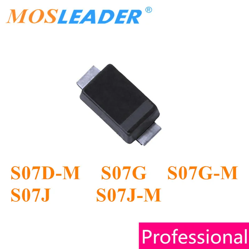 Mosleader 1000PCS 3000PCS DO219AB S07D-M S07G S07G-M S07J S07J-M S07D-M-18 RS07G-GS18 S07G-M-18 RS07J-GS18 S07J-M-18 Civil use
Mosleader 1000PCS 3000PCS DO219AB S07D-M S07G S07G-M S07J S07J-M S07D-M-18 RS07G-GS18 S07G-M-18 RS07J-GS18 S07J-M-18 Civil use