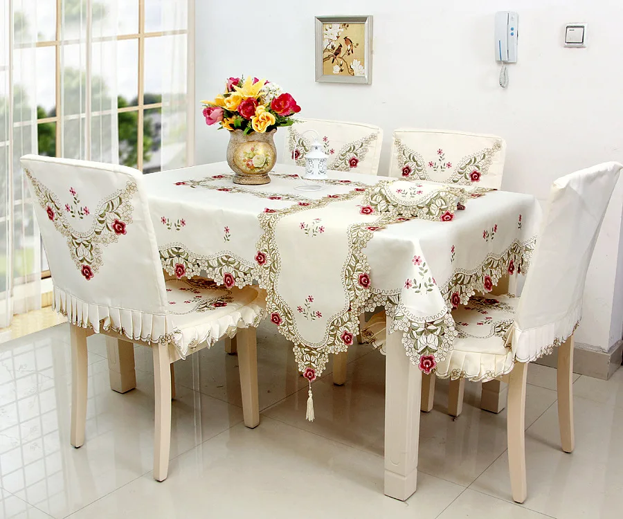 European Pastoral Embroidery Dustproof Tablecloth Hollow Floral Side Table Decoration Chair Cover Chair Mat For Home Or Hotel
European Pastoral Embroidery Dustproof Tablecloth Hollow Floral Side Table Decoration Chair Cover Chair Mat For Home Or Hotel
